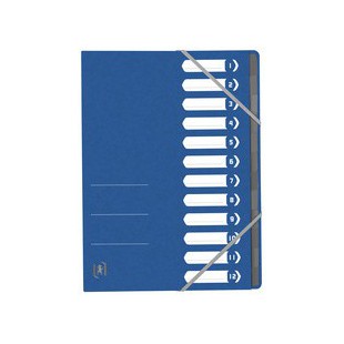 Oxford Trieur Top File+, A4, 12 compartiments, noir