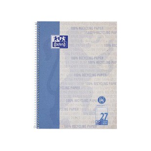 Oxford Cahier à spirales 'Recycling', A4+, quadrillé