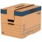 Lot de 5 : Fellowes BANKERS BOX TRANSIT carton de déménagement SmoothMo