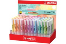 Présentoir x 48 surligneurs STABILO swing cool Pastel