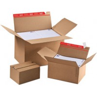 Lot de 10 : ColomPac Carton fond automatique, fermeture autocollante,A5+
