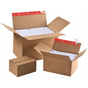 Lot de 10 : ColomPac Carton fond automatique, fermeture autocollante,A5+