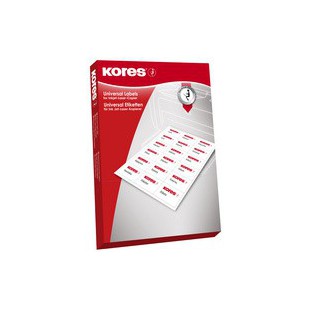 Kores Etiquette universelle, 70 x 41 mm, blanc