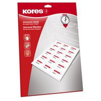 Kores Etiquette universelle, 70 x 42,3 mm, blanc