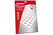 Kores Etiquette universelle, 70 x 42,3 mm, blanc