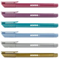 Kores Feutre Brush Tip Marker Metallic Style