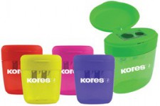 Kores Taille-crayons double DEPOSITO, assorti