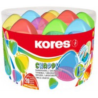 Lot de 20 : Kores Taille-crayons à deux trous 'Snappy Duo', Boîte ronde,