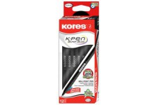 Kores Stylo à bille jetable K-Pen Super Slide K, bleu