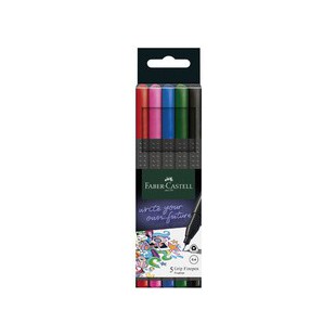 FABER-CASTELL Feutre pointe fine GRIP FINEPEN, étui de 10