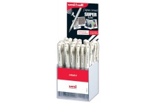 Lot de 36 : uni-ball Stylo roller encre gel SIGNO UM-153W/36, blanc