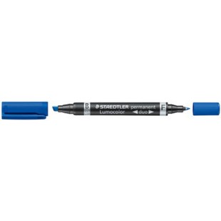 STAEDTLER Marqueur permanent 348 Lumocolor duo, rouge