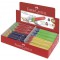 Lot de 24 : FABER-CASTELL Gomme en plastique TRI, assorti