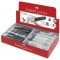Lot de 24 : FABER-CASTELL Gomme en plastique TRI, assorti