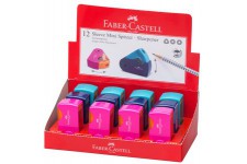 Lot de 12 : FABER-CASTELL Taille-crayon simple SLEEVE MINI, assorti