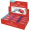 Lot de 24 : FABER-CASTELL Gomme en plastique DUST-FREE, en présentoir