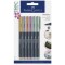 FABER-CASTELL Marqueur Metallics, sur carte blister de 6