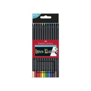 FABER-CASTELL Crayon de couleur Black Edition, étui de 50