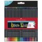 FABER-CASTELL Crayon de couleur Black Edition, étui de 50