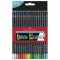 FABER-CASTELL Crayon de couleur Black Edition, étui de 50