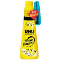 UHU Colle universelle flinke flache + surligneur edding