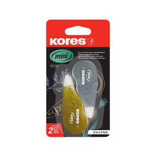 Kores Rouleau correcteur jetable 'Mini Metallic Style'