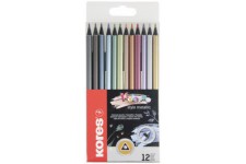 Kores Crayon de couleur 'Kolores Metallic Style', étui de 12