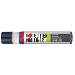 Marabu Peinture à effet Glitter-Liner, or rouge scintillant