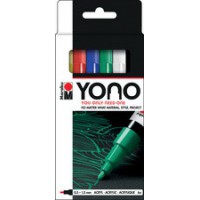 Marabu Feutre acrylique 'YONO', 0,5 - 1,5 mm, set de 6