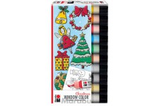 Marabu Set Window Color 'X-Mas', 10 x 25 ml