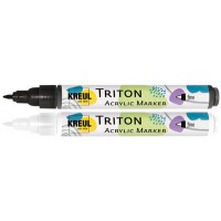 KREUL Marqueur acrylique TRITON Acrylic Marker fine, blanc