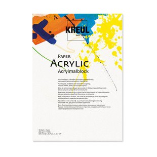 KREUL Bloc pour artiste 'Paper Acrylic', 10 feuilles, A4