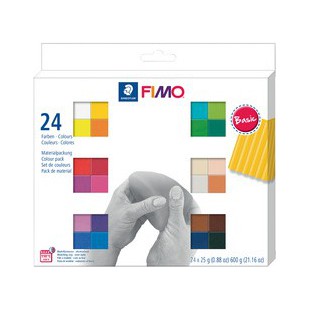 FIMO SOFT Pâte à modeler 'Basic', kit de 24