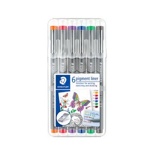 STAEDTLER Feutre à pigment, étui de 6