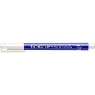 STAEDTLER Marqueur permanent metallic calligraphy, blanc