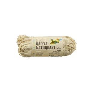 folia Raphia naturel, 50 g, gris