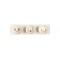 folia Perles en bois CUTE FACES, rond