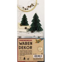 folia Décoration alvéolée CLASSIC XMAS TREE, set de 2