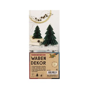 folia Décoration alvéolée CLASSIC XMAS TREE, set de 2