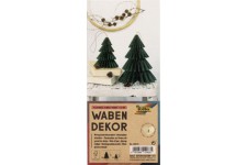 folia Décoration alvéolée CLASSIC XMAS TREE, set de 2