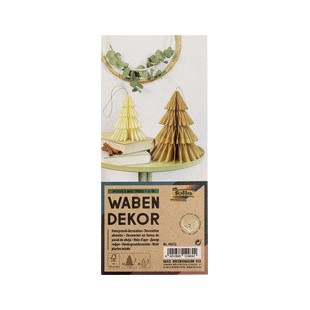 folia Décoration alvéolée HYGGE XMAS TREES, set de 2, S/M