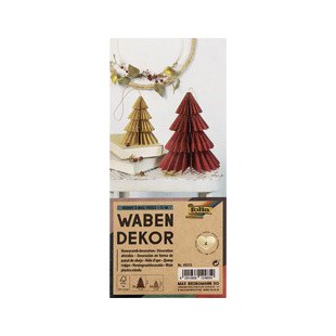 folia Décoration alvéolée BERRY XMAS TREE, set de 2, S/M