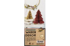 folia Décoration alvéolée BERRY XMAS TREE, set de 2, S/M