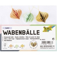 folia Boule alvéolée SWEET, set de 3 boules