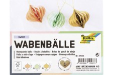 folia Boule alvéolée SWEET, set de 3 boules