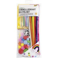 folia Kit d'activités en fil chenille RAINBOW, 212 pièces