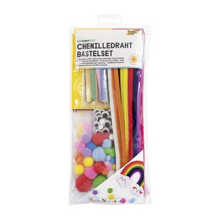 folia Kit d'activités en fil chenille RAINBOW, 212 pièces