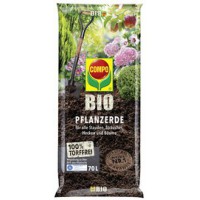 COMPO BIO Terreau pour plantes sans tourbe, 70 litres