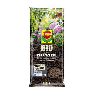 COMPO BIO Terreau pour plantes sans tourbe, 70 litres