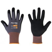 Bradas Gants de travail Flex Grip Sandy, noir/gris, M